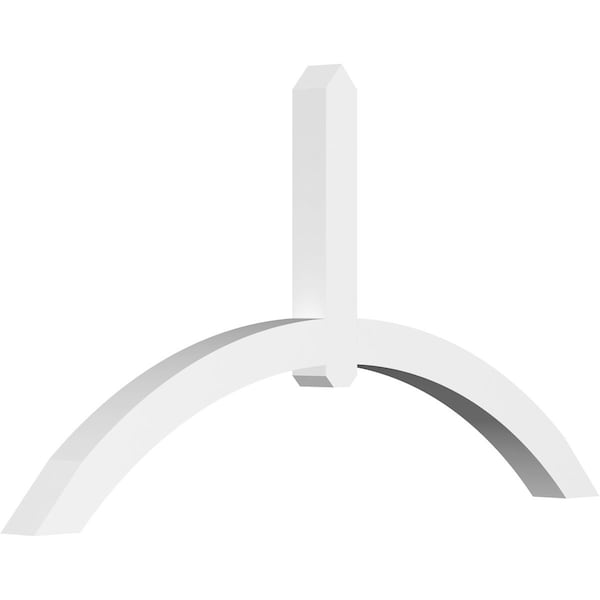 Ekena Millwork Archdale Architectural Grade PVC Gable Bracket, 72"W x 39"H x 4"D x 4"F, 13/12 Pitch GBP072X39X0404ARC00 - main